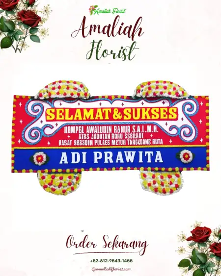 Papan Bunga Ucapan Selamat Mojoluhur
